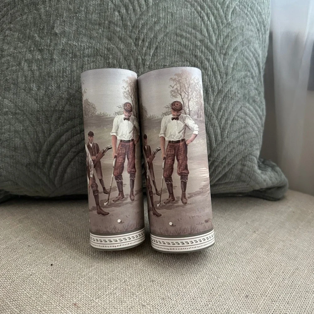 LOT Vintage Golf Golfing Club BallsWallpaper Border Roll NEW Pre-Pasted 7 Bundle
